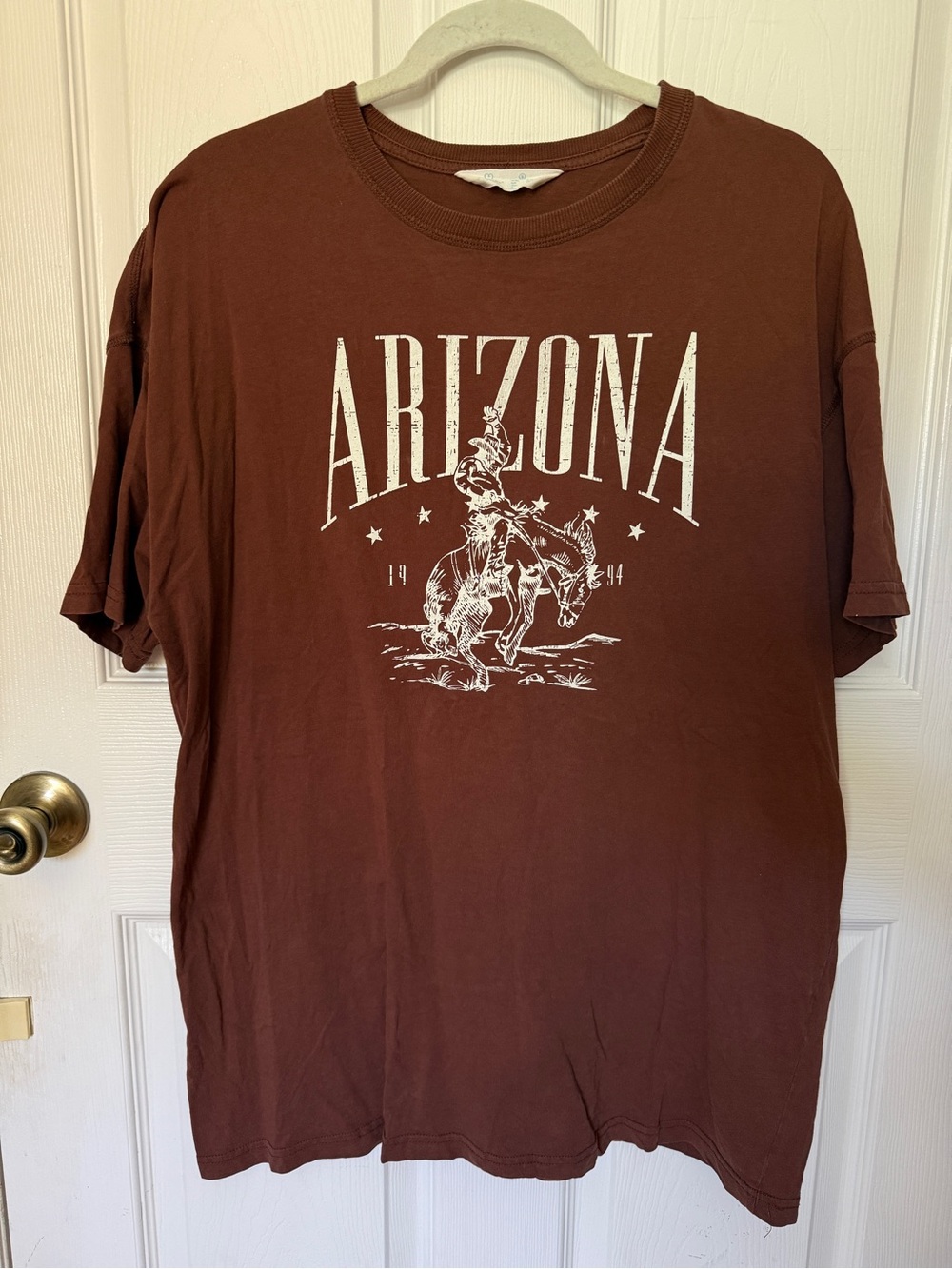 Primark Cares Arizona Graphic Short-Sleeve Tee Brown / Size Oversized Small